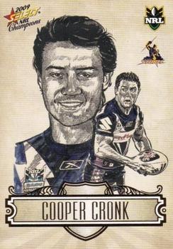 2009 Select NRL Champions - Sketches #SK14 Cooper Cronk Front